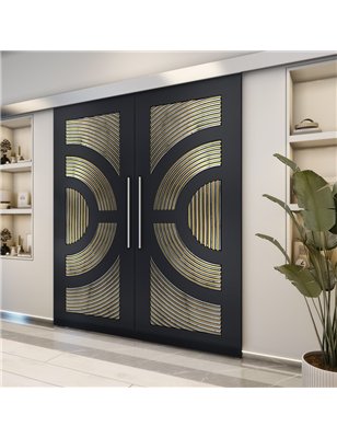 Holzschiebetür Eco-Line - Holz-Mix  Model 4051-2