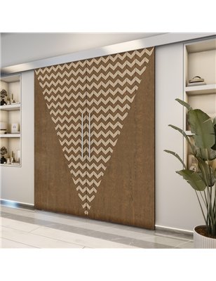 Holzschiebetür Eco-Line - Holz-Mix  Model 4078-2