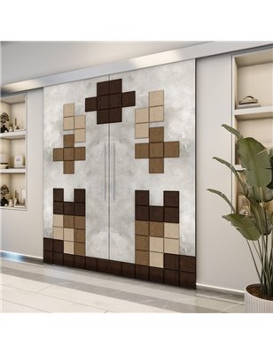 Holzschiebetür Eco-Line - Holz-Mix  Model 4081-2