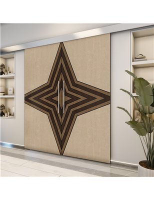 Holzschiebetür Eco-Line - Holz-Mix  Model 4083-2