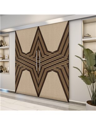 Holzschiebetür Eco-Line - Holz-Mix  Model 4084-2