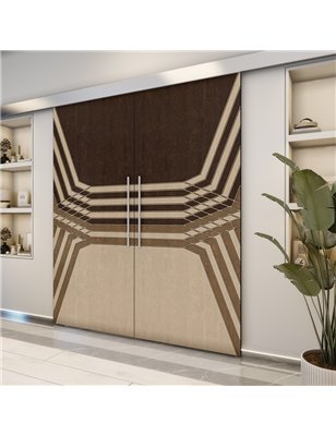 Holzschiebetür Eco-Line - Holz-Mix  Model 4085-2