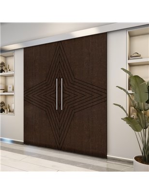Holzschiebetür Eco-Line - Wenge  Model 4083-2