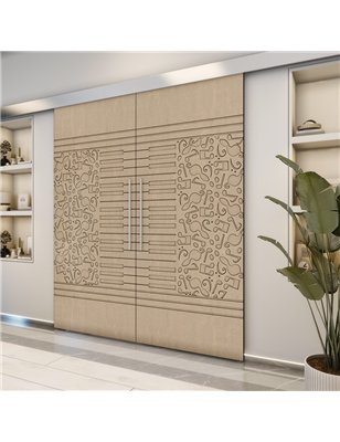 Holzschiebetür Eco-Line - Eiche  Model 4061-2