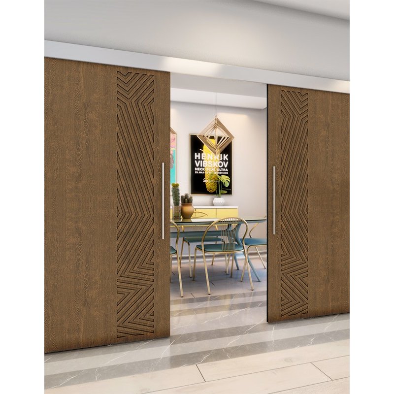 Holzschiebetür Eco-Line - Nussbaum Model 4070 Holzschiebetür Eco-Line - Nussbaum Model 4070