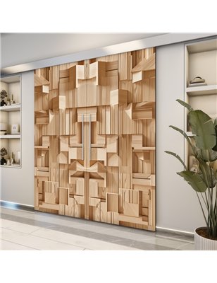 Holzschiebetür Eco-Line - Holzkunst  Model 4001-2