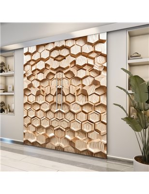 Holzschiebetür Eco-Line - Holzkunst  Model 4006-2