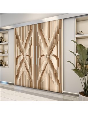 Holzschiebetür Eco-Line - Holzkunst  Model 4009-2