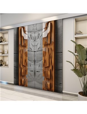 Holzschiebetür Eco-Line - Holzkunst  Model 4076-2