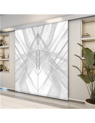 Holzschiebetür Eco-Line - Geometrie  Model 4040-2