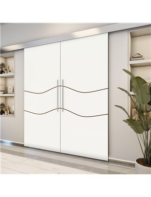 Holzschiebetür Eco-Line - Design-Linien  Model 4059-2