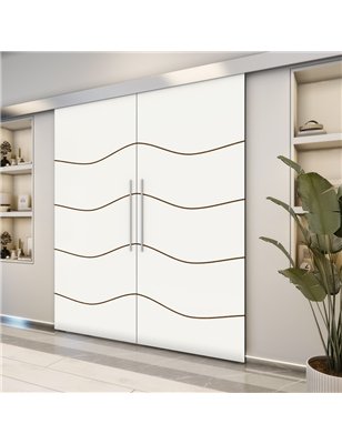 Holzschiebetür Eco-Line - Design-Linien  Model 4063-2