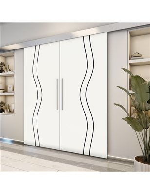 Holzschiebetür Eco-Line - Design-Linien  Model 4065-2