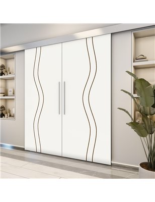 Holzschiebetür Eco-Line - Design-Linien  Model 4067-2