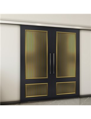 Holzschiebetür Slim-Line - Holz-Mix  Model 4006-2