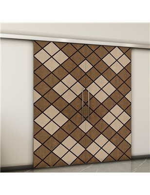 Holzschiebetür Slim-Line - Holz-Mix  Model 4025-2