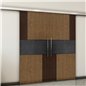 Holzschiebetür Slim-Line - Holz-Mix Model 4027 Holzschiebetür Slim-Line - Holz-Mix Model 4027