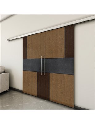 Holzschiebetür Slim-Line - Holz-Mix  Model 4027-3