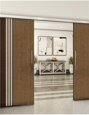 Holzschiebetür Slim-Line - Holz-Mix  Model 4028