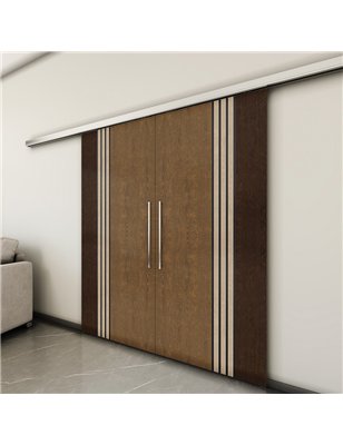 Holzschiebetür Slim-Line - Holz-Mix  Model 4028-3
