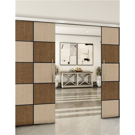 Holzschiebetür Slim-Line - Holz-Mix  Model 4029