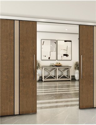 Holzschiebetür Slim-Line - Holz-Mix  Model 4030