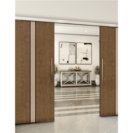 Holzschiebetür Slim-Line - Holz-Mix  Model 4030