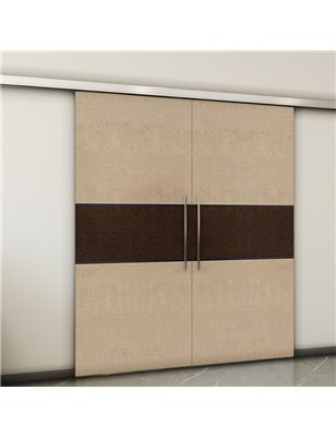 Holzschiebetür Slim-Line - Holz-Mix  Model 4032-2