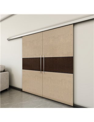 Holzschiebetür Slim-Line - Holz-Mix  Model 4032-3