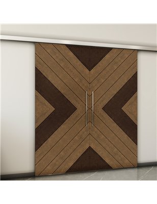 Holzschiebetür Slim-Line - Holz-Mix  Model 4038-2