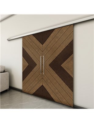 Holzschiebetür Slim-Line - Holz-Mix  Model 4038-3