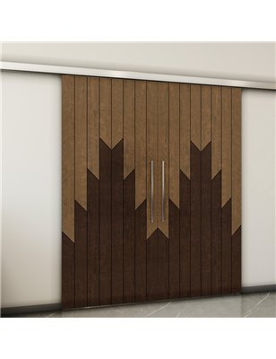 Holzschiebetür Slim-Line - Holz-Mix  Model 4039-2