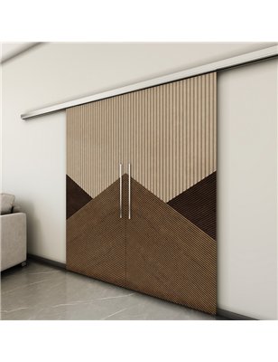 Holzschiebetür Slim-Line - Holz-Mix  Model 4044-3