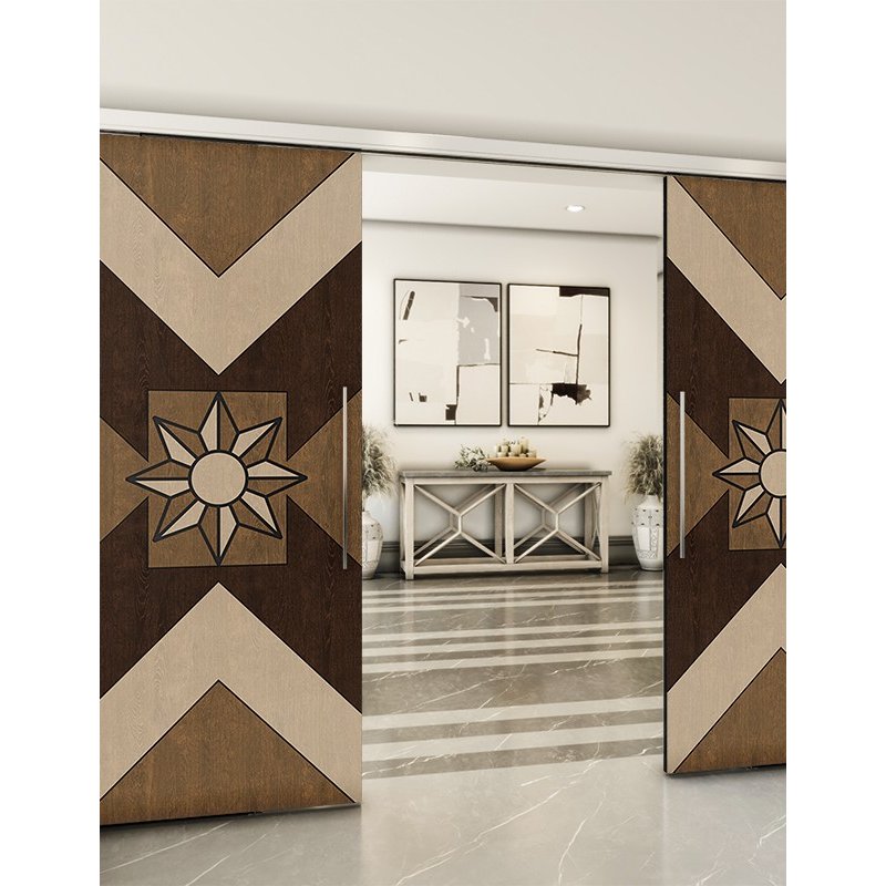 Holzschiebetür Slim-Line - Holz-Mix Model 4082 Holzschiebetür Slim-Line - Holz-Mix Model 4082