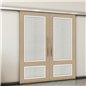 Holzschiebetür Slim-Line - Eiche und Weiss Model 4006 Holzschiebetür Slim-Line - Eiche und Weiss Model 4006
