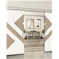 Holzschiebetür Slim-Line - Eiche und Weiss Model 4010 Holzschiebetür Slim-Line - Eiche und Weiss Model 4010