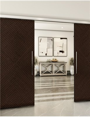 Holzschiebetür Slim-Line - Wenge  Model 4054