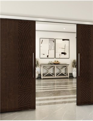 Holzschiebetür Slim-Line - Wenge  Model 4070