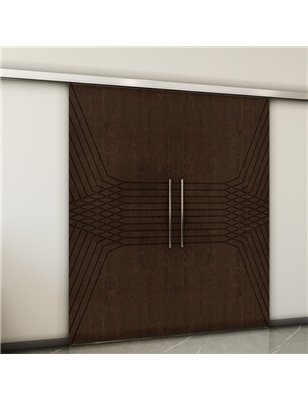 Holzschiebetür Slim-Line - Wenge  Model 4085-2