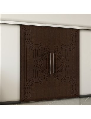 Holzschiebetür Slim-Line - Wenge  Model 4086-2