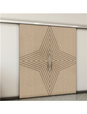 Holzschiebetür Slim-Line - Eiche  Model 4083-2