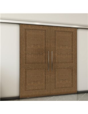 Holzschiebetür Slim-Line - Nussbaum  Model 4023-2