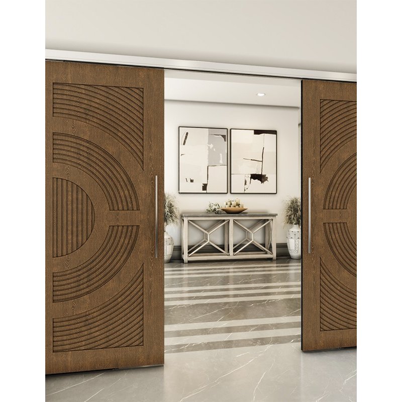 Holzschiebetür Slim-Line - Nussbaum Model 4051 Holzschiebetür Slim-Line - Nussbaum Model 4051