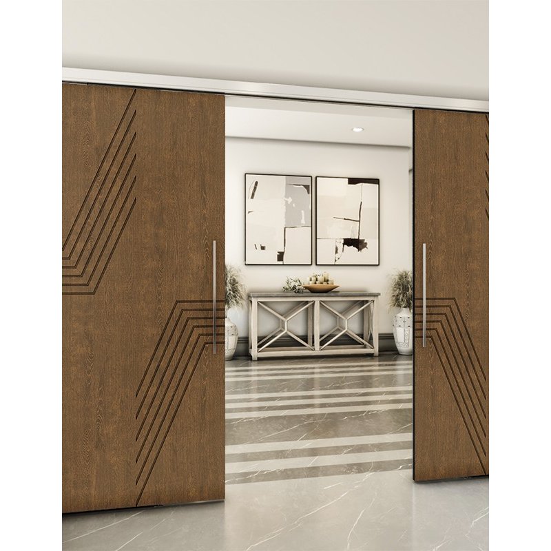 Holzschiebetür Slim-Line - Nussbaum Model 4060 Holzschiebetür Slim-Line - Nussbaum Model 4060