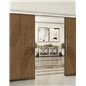 Holzschiebetür Slim-Line - Nussbaum Model 4060 Holzschiebetür Slim-Line - Nussbaum Model 4060