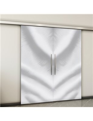Holzschiebetür Slim-Line - Weiss 3D  Model 4025-2