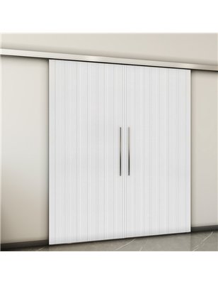 Holzschiebetür Slim-Line - Weiss 3D  Model 4041-2