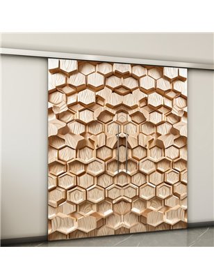 Holzschiebetür Slim-Line - Holzkunst  Model 4006-2