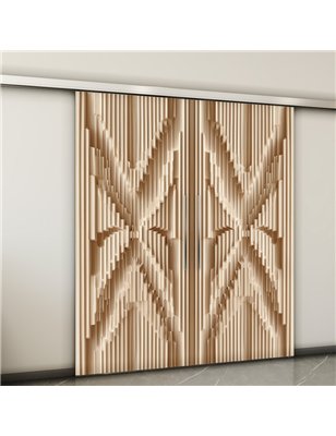 Holzschiebetür Slim-Line - Holzkunst  Model 4009-2