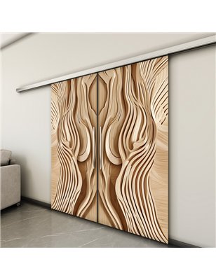 Holzschiebetür Slim-Line - Holzkunst  Model 4018-3